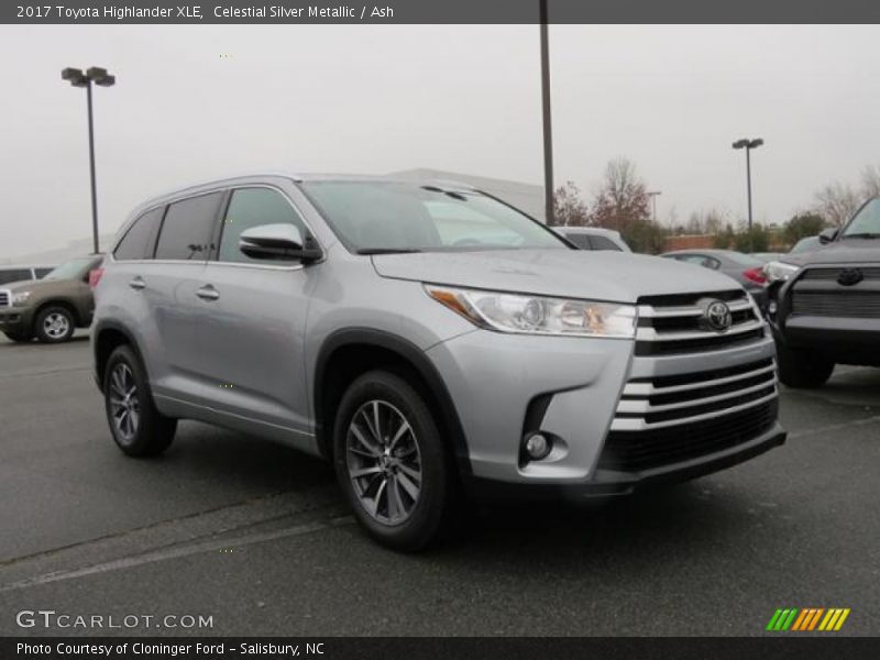 Celestial Silver Metallic / Ash 2017 Toyota Highlander XLE