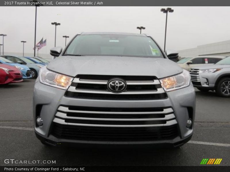 Celestial Silver Metallic / Ash 2017 Toyota Highlander XLE