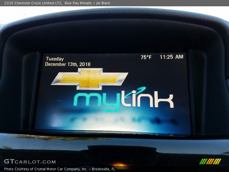 Blue Ray Metallic / Jet Black 2016 Chevrolet Cruze Limited LTZ