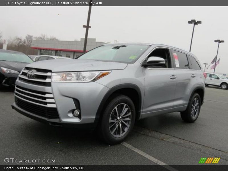 Celestial Silver Metallic / Ash 2017 Toyota Highlander XLE