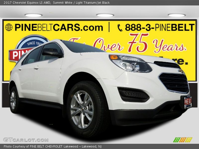 Summit White / Light Titanium/Jet Black 2017 Chevrolet Equinox LS AWD