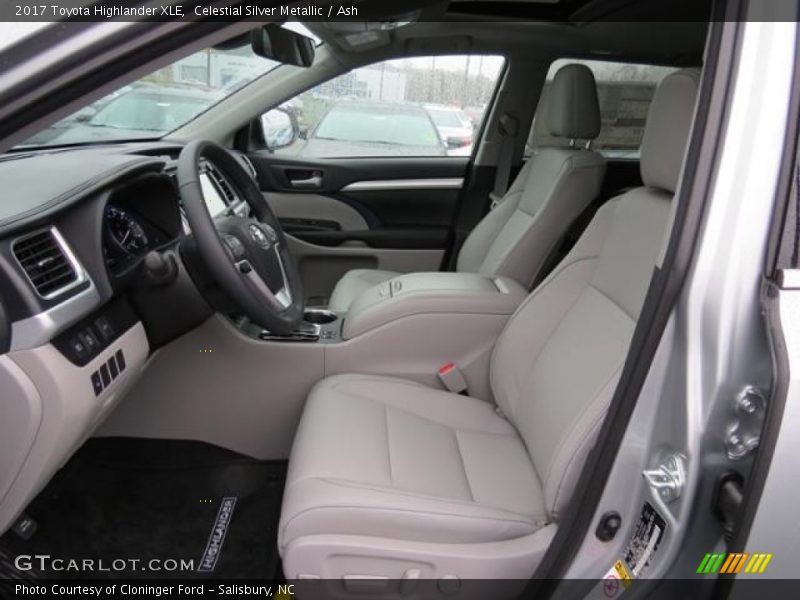 Celestial Silver Metallic / Ash 2017 Toyota Highlander XLE