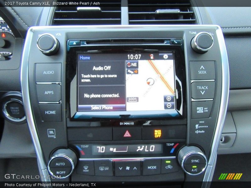 Blizzard White Pearl / Ash 2017 Toyota Camry XLE