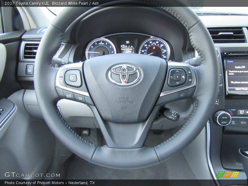 Blizzard White Pearl / Ash 2017 Toyota Camry XLE