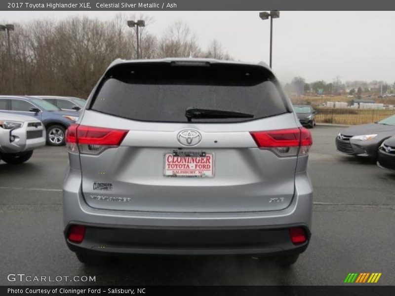 Celestial Silver Metallic / Ash 2017 Toyota Highlander XLE