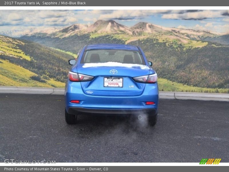 Sapphire / Mid-Blue Black 2017 Toyota Yaris iA