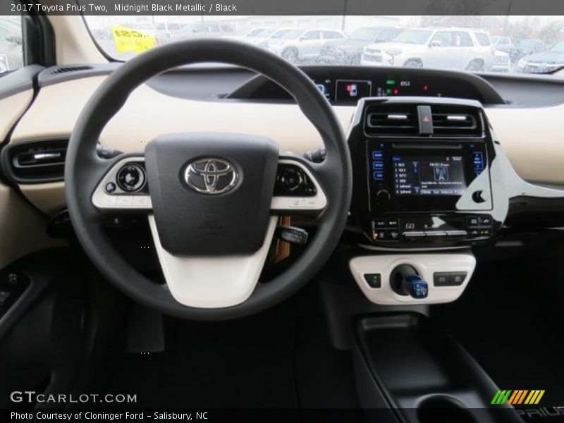 Midnight Black Metallic / Black 2017 Toyota Prius Two