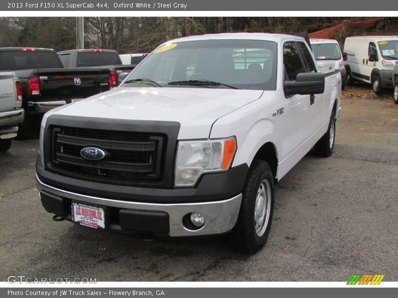 Oxford White / Steel Gray 2013 Ford F150 XL SuperCab 4x4
