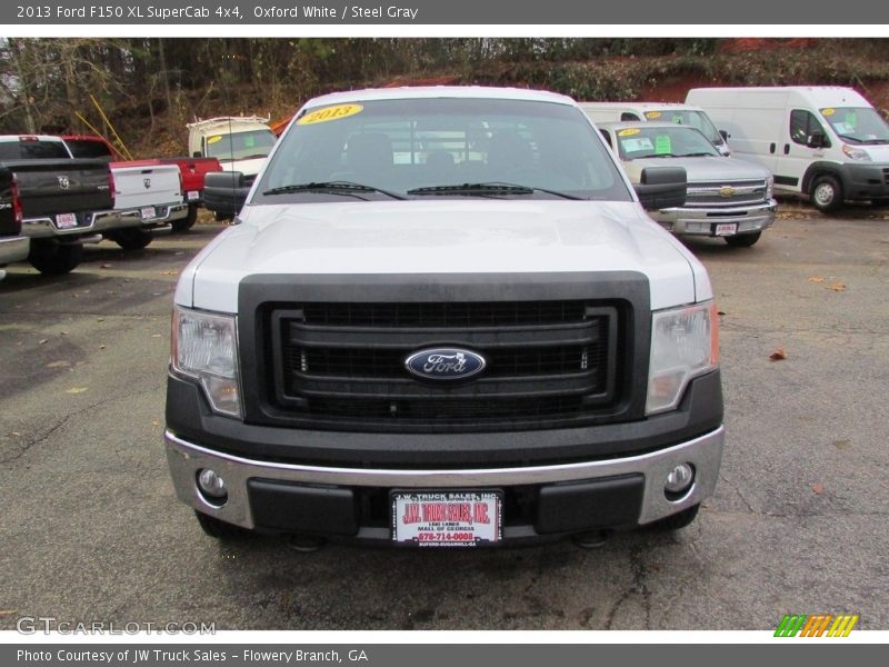 Oxford White / Steel Gray 2013 Ford F150 XL SuperCab 4x4