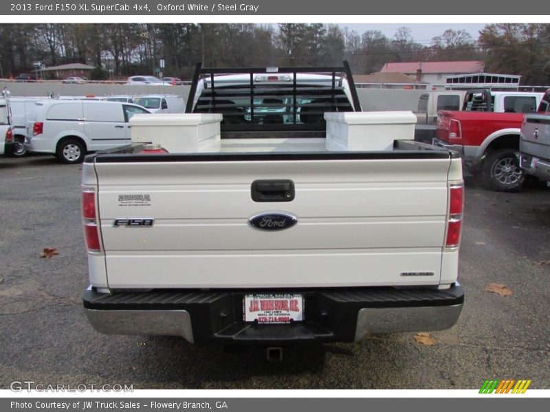 Oxford White / Steel Gray 2013 Ford F150 XL SuperCab 4x4