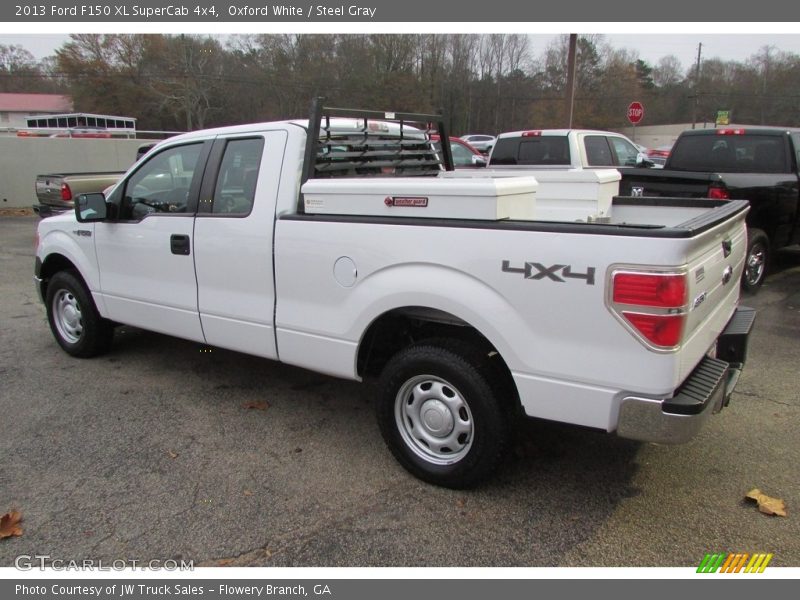 Oxford White / Steel Gray 2013 Ford F150 XL SuperCab 4x4