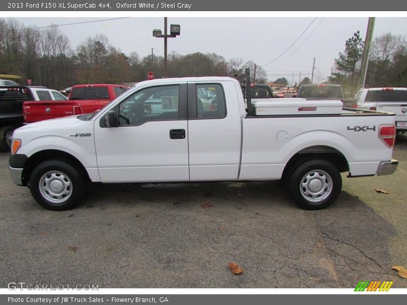 Oxford White / Steel Gray 2013 Ford F150 XL SuperCab 4x4