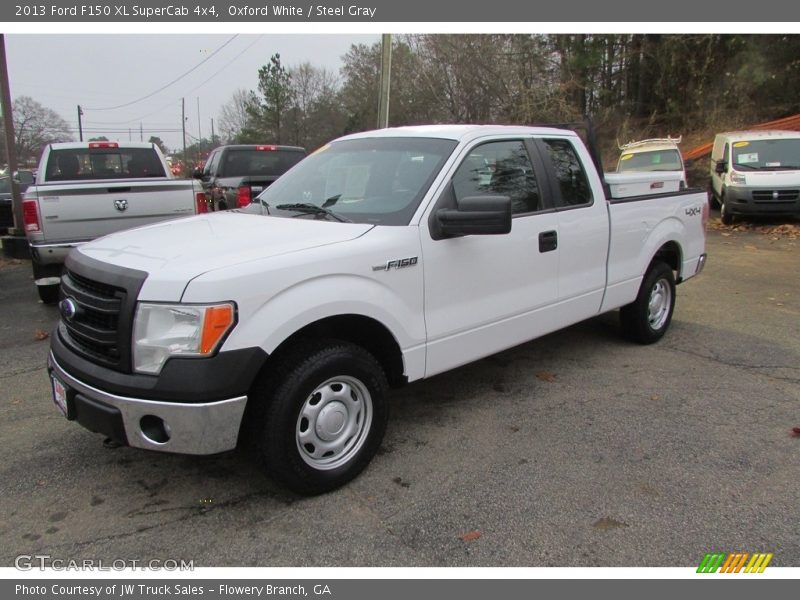 Oxford White / Steel Gray 2013 Ford F150 XL SuperCab 4x4