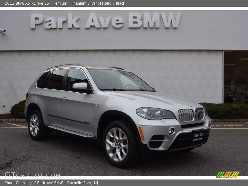 Titanium Silver Metallic / Black 2013 BMW X5 xDrive 35i Premium