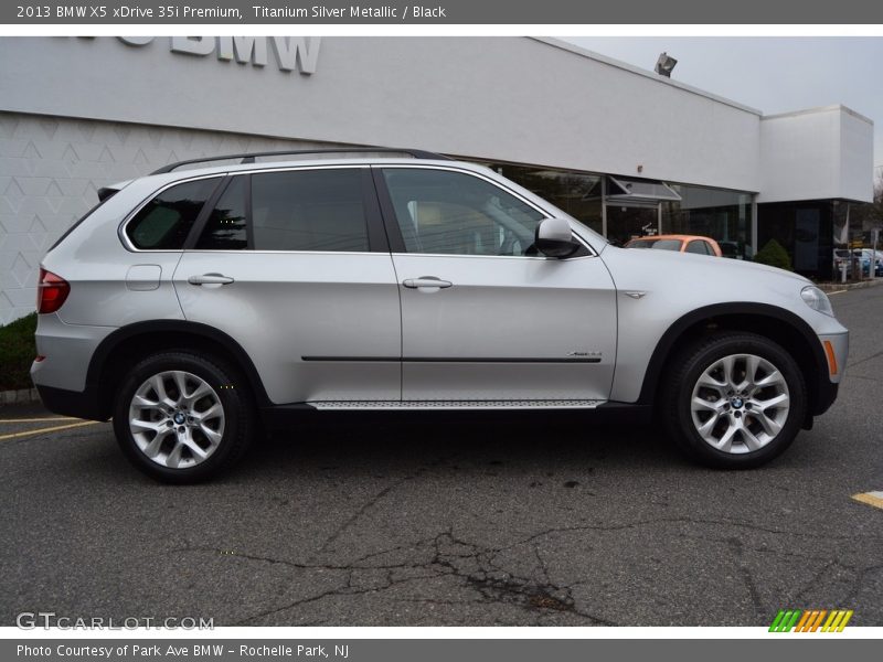 Titanium Silver Metallic / Black 2013 BMW X5 xDrive 35i Premium