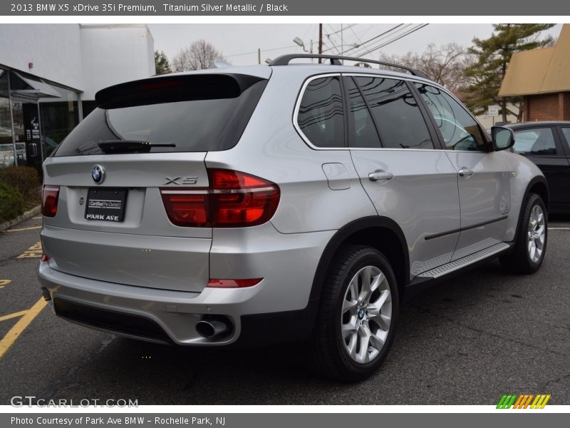 Titanium Silver Metallic / Black 2013 BMW X5 xDrive 35i Premium