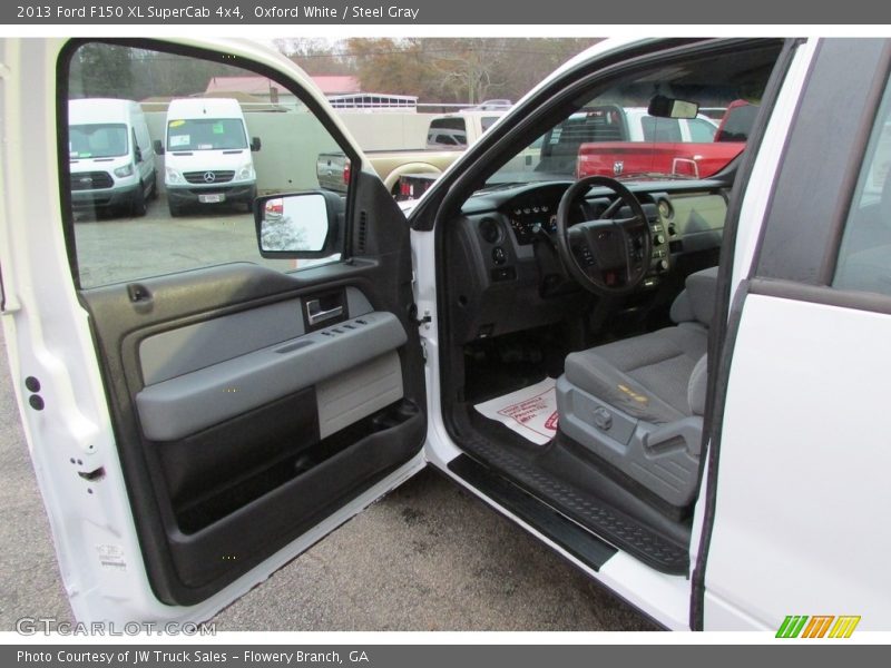 Oxford White / Steel Gray 2013 Ford F150 XL SuperCab 4x4