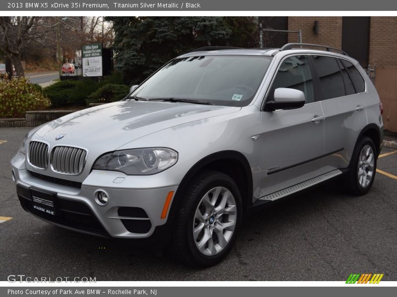 Titanium Silver Metallic / Black 2013 BMW X5 xDrive 35i Premium