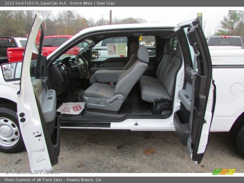 Oxford White / Steel Gray 2013 Ford F150 XL SuperCab 4x4