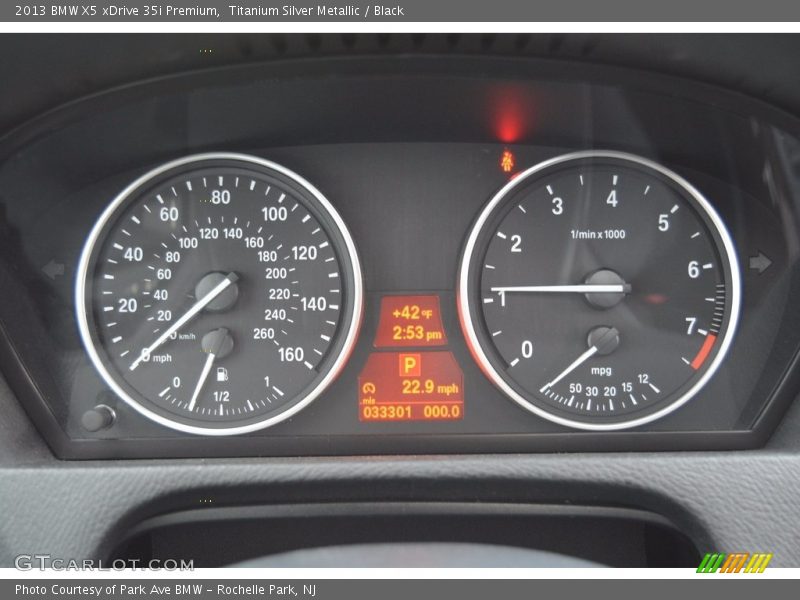 Titanium Silver Metallic / Black 2013 BMW X5 xDrive 35i Premium