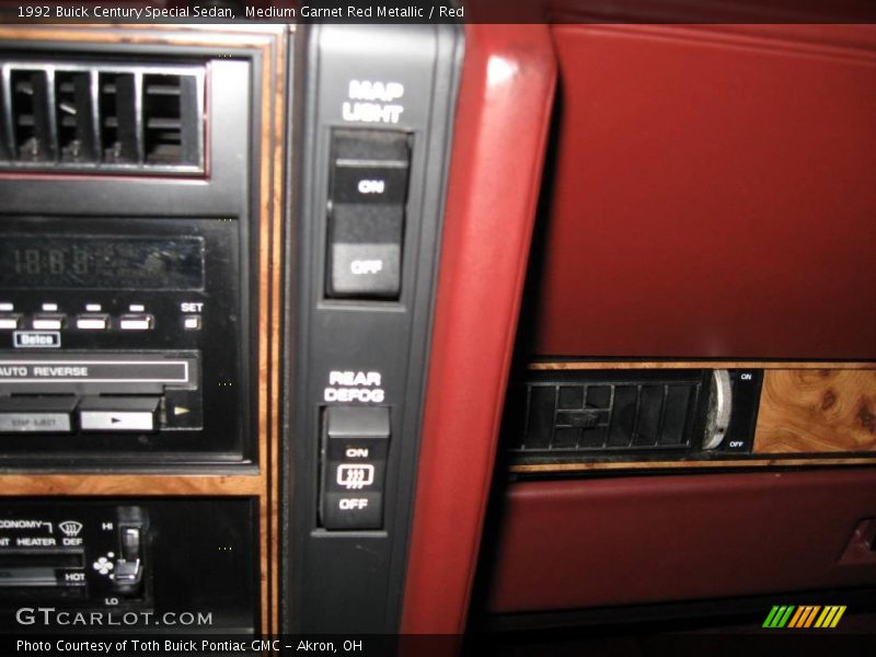 Medium Garnet Red Metallic / Red 1992 Buick Century Special Sedan