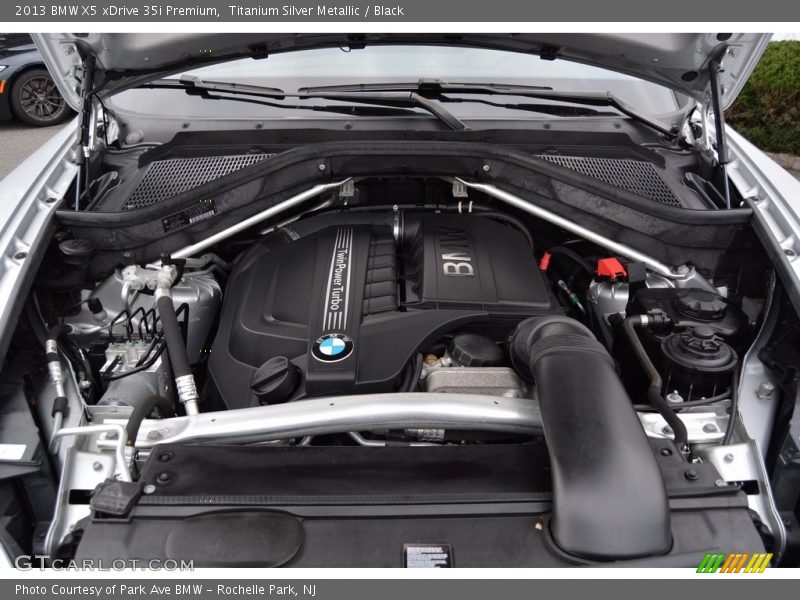 Titanium Silver Metallic / Black 2013 BMW X5 xDrive 35i Premium