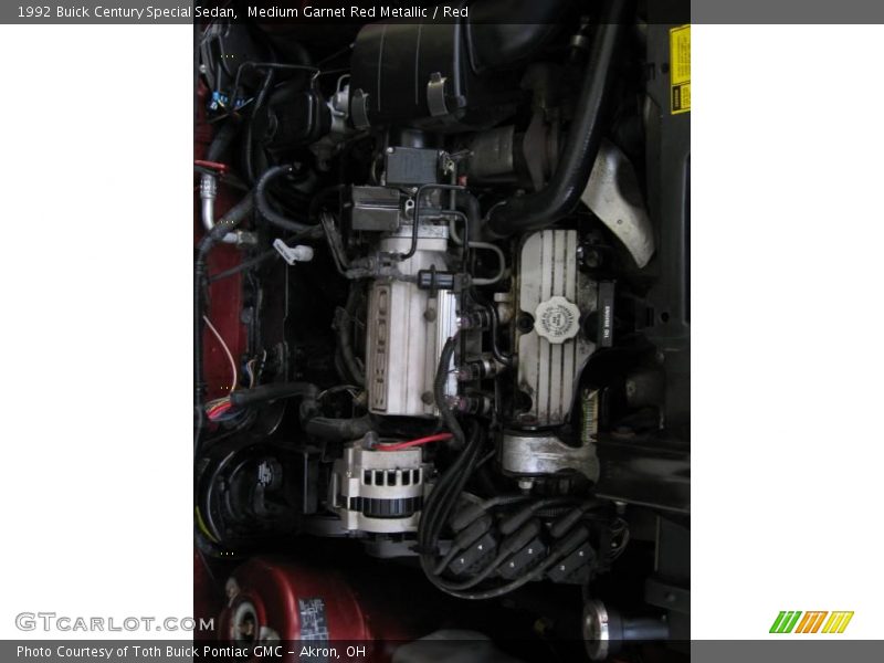Medium Garnet Red Metallic / Red 1992 Buick Century Special Sedan