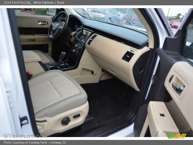 White Platinum / Dune 2014 Ford Flex SEL