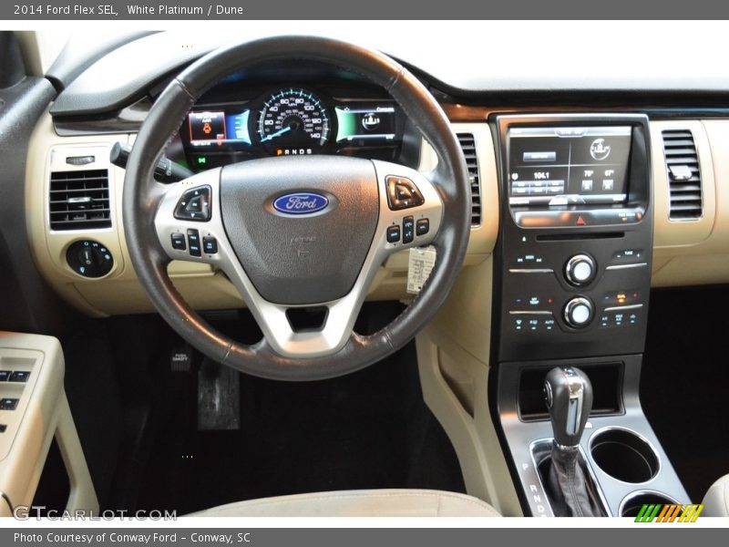 White Platinum / Dune 2014 Ford Flex SEL