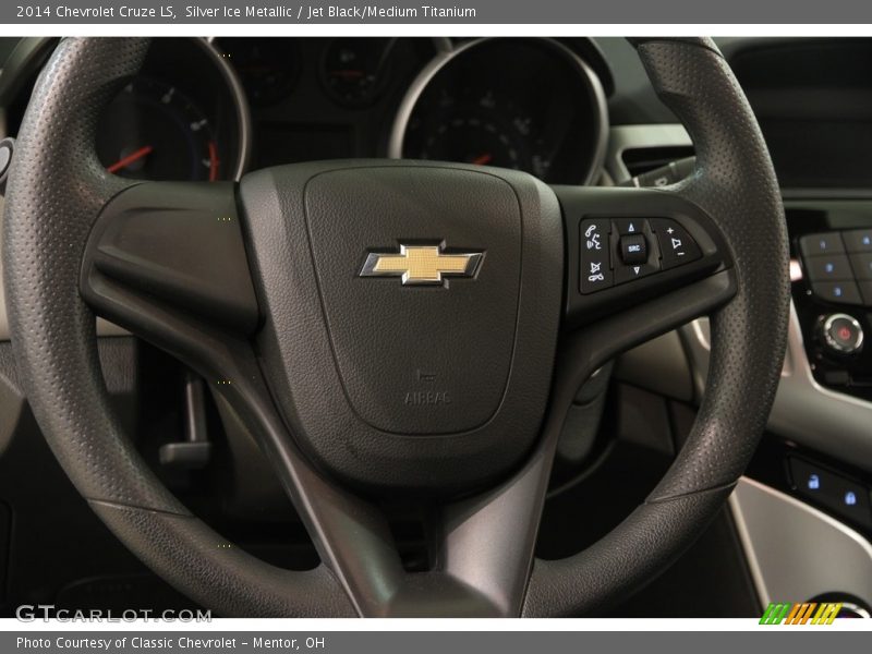 Silver Ice Metallic / Jet Black/Medium Titanium 2014 Chevrolet Cruze LS