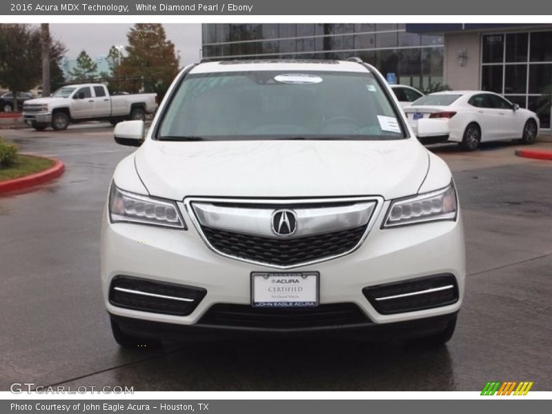White Diamond Pearl / Ebony 2016 Acura MDX Technology