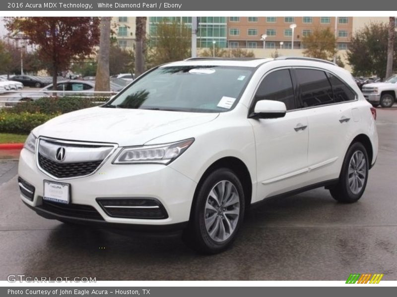 White Diamond Pearl / Ebony 2016 Acura MDX Technology