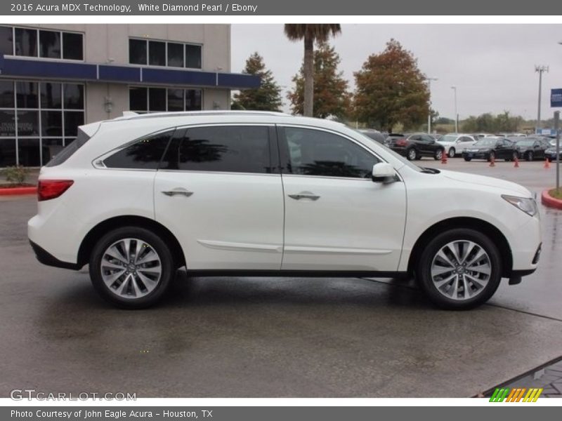 White Diamond Pearl / Ebony 2016 Acura MDX Technology