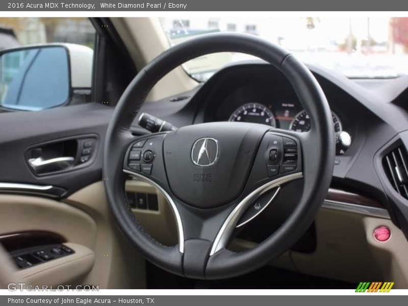 White Diamond Pearl / Ebony 2016 Acura MDX Technology