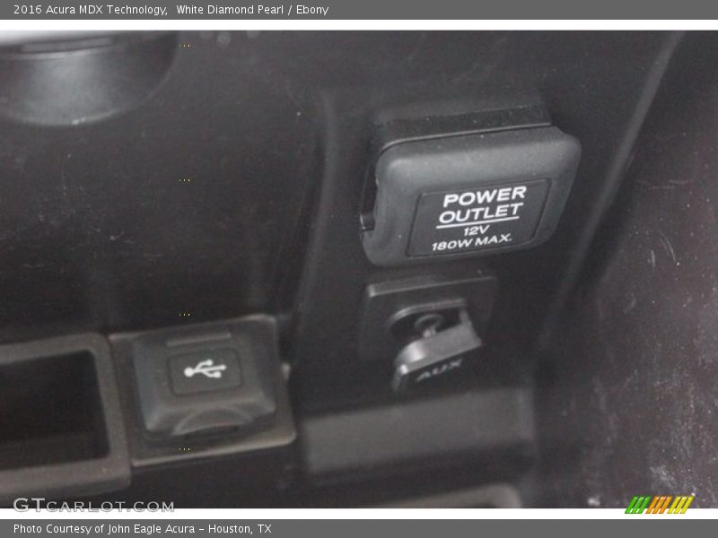 White Diamond Pearl / Ebony 2016 Acura MDX Technology