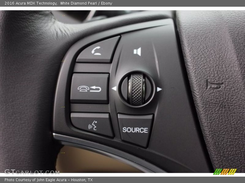 White Diamond Pearl / Ebony 2016 Acura MDX Technology