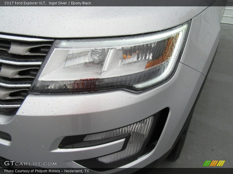 Ingot Silver / Ebony Black 2017 Ford Explorer XLT