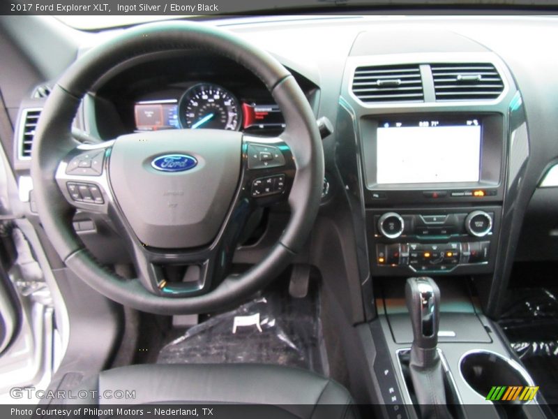 Ingot Silver / Ebony Black 2017 Ford Explorer XLT