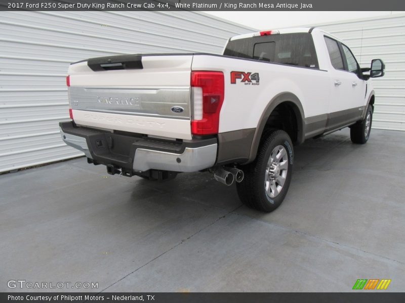  2017 F250 Super Duty King Ranch Crew Cab 4x4 White Platinum