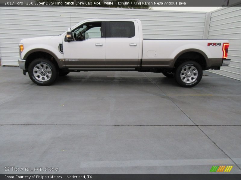  2017 F250 Super Duty King Ranch Crew Cab 4x4 White Platinum