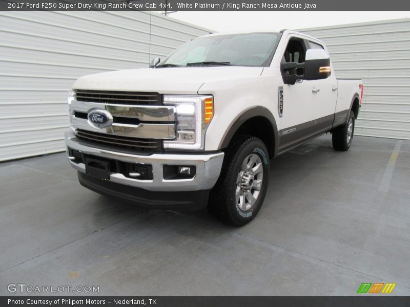  2017 F250 Super Duty King Ranch Crew Cab 4x4 White Platinum