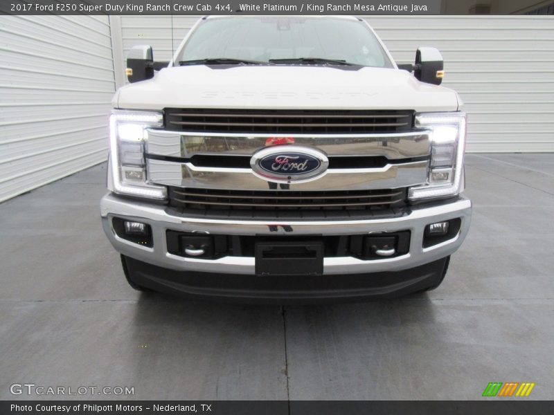 White Platinum / King Ranch Mesa Antique Java 2017 Ford F250 Super Duty King Ranch Crew Cab 4x4