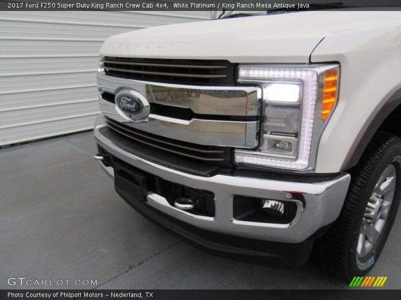 White Platinum / King Ranch Mesa Antique Java 2017 Ford F250 Super Duty King Ranch Crew Cab 4x4