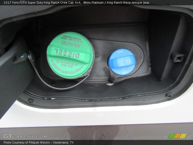 White Platinum / King Ranch Mesa Antique Java 2017 Ford F250 Super Duty King Ranch Crew Cab 4x4