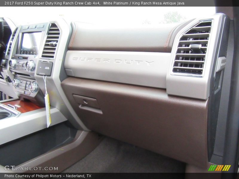 White Platinum / King Ranch Mesa Antique Java 2017 Ford F250 Super Duty King Ranch Crew Cab 4x4