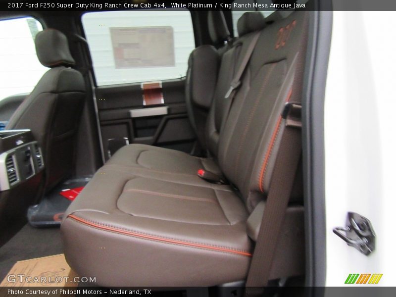 White Platinum / King Ranch Mesa Antique Java 2017 Ford F250 Super Duty King Ranch Crew Cab 4x4