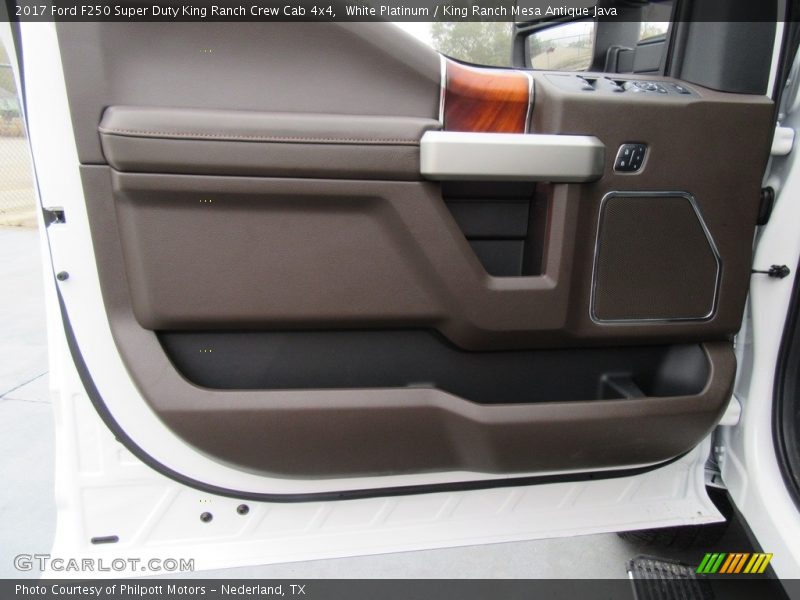 White Platinum / King Ranch Mesa Antique Java 2017 Ford F250 Super Duty King Ranch Crew Cab 4x4