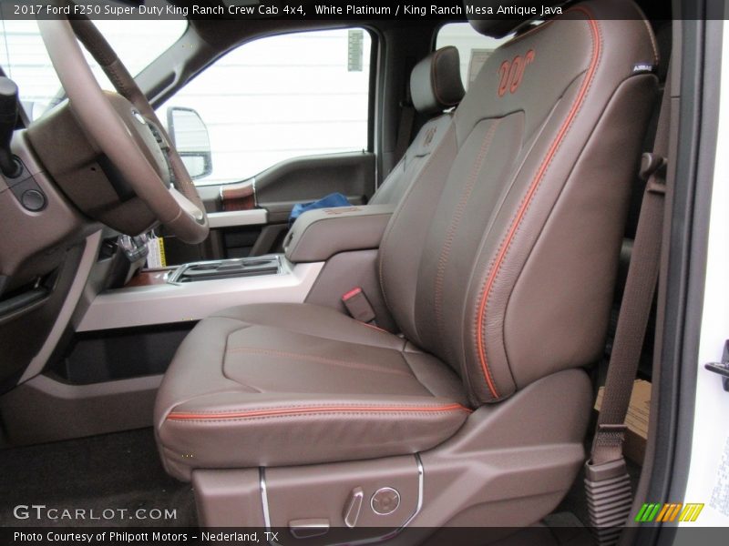 Front Seat of 2017 F250 Super Duty King Ranch Crew Cab 4x4