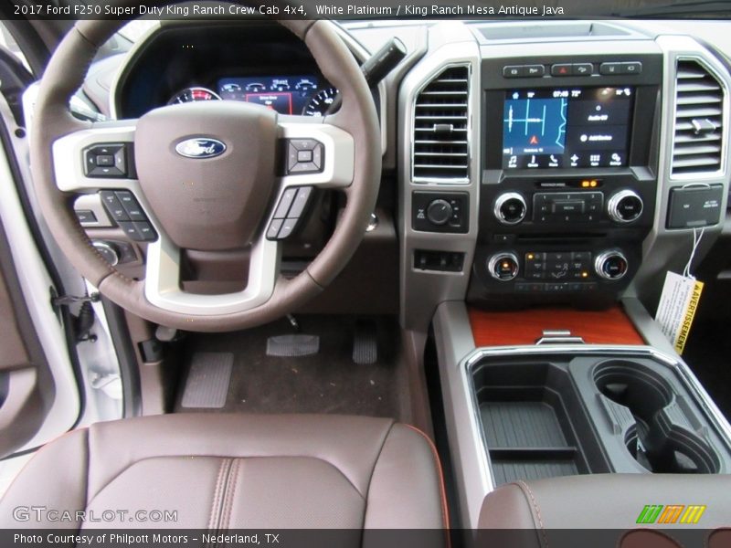 Dashboard of 2017 F250 Super Duty King Ranch Crew Cab 4x4