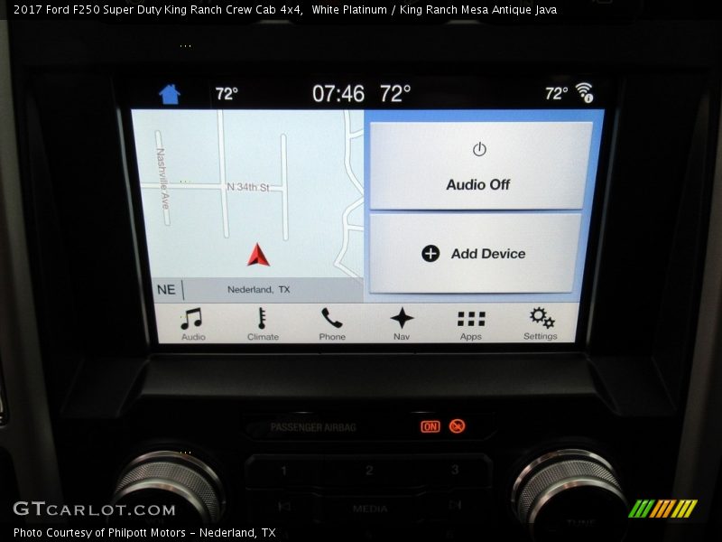 Navigation of 2017 F250 Super Duty King Ranch Crew Cab 4x4